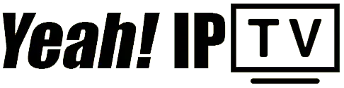 Yeah IPTV black logo design displayed on white background